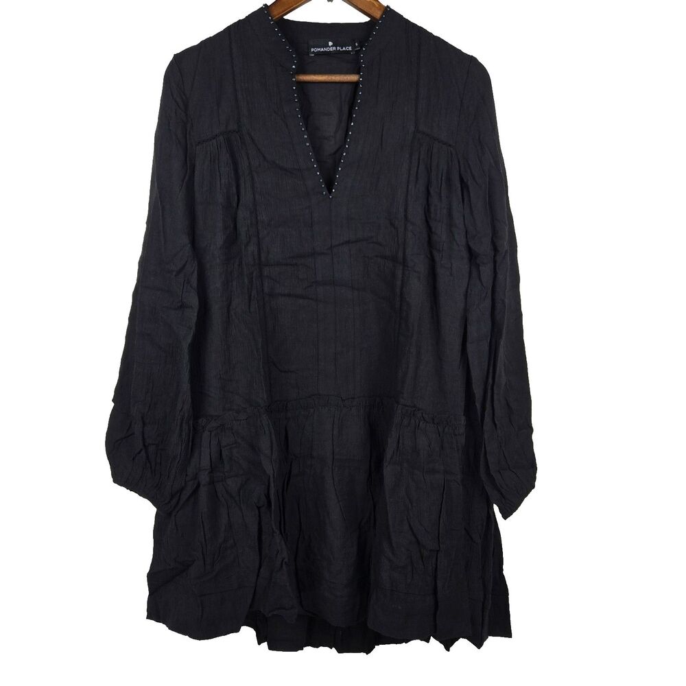 Tuckernuck x Pomander Place Women's Small‎ Black Ophelia Dress NWOT
